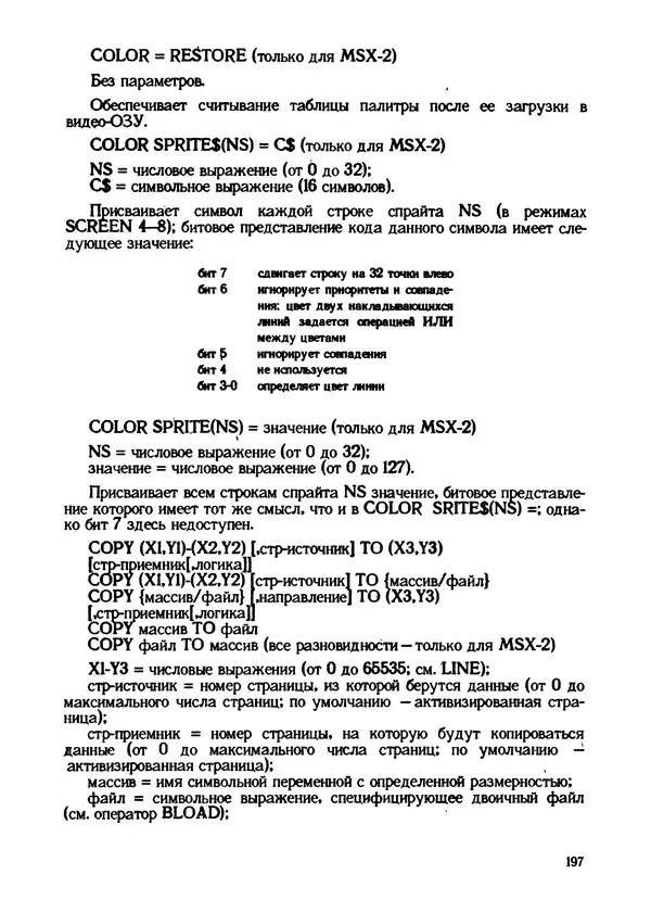 КулЛиб. Грехем  Блэнд - Основы программирования на языке Бейсик в стандарте MSX. Страница № 197