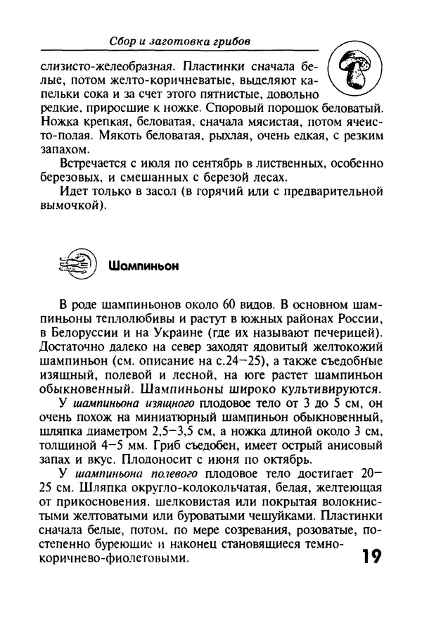 КулЛиб. И. В. Довбенко - Сбор и заготовка грибов. Страница № 19